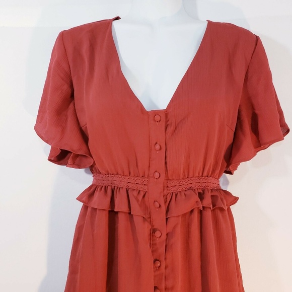 Women's Miami by Francesca's Dress Vintage Look Bu - Picture 6 of 8